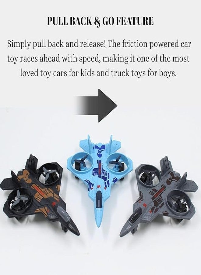 MALLEXO Realistic Military Fighter Jet Airplane Toy for Kids | 1 PCS Push & Go Unbreakable Aircraft Plane Model Toys Action Figure Playset for Boys and Girls Education | Decor Items Birthday Gifts (1) - Image 4